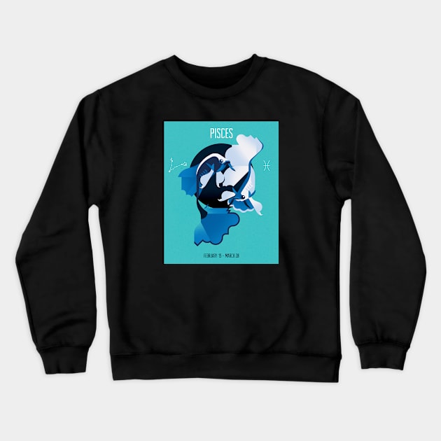 Pisces Crewneck Sweatshirt by jamesboast